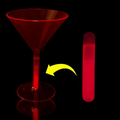 Gold Mini Glow Stick Replacements for Glow Martini Glasses